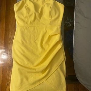 Yellow Charlotte Russe size Medium strapless dress